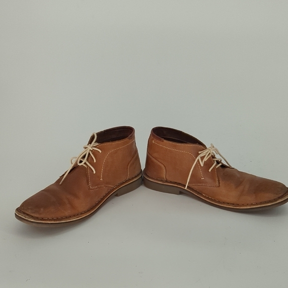 Men's Steve Madden High Top Leather Chukkas Boots Brown 9.5 casual classic - Picture 6 of 13